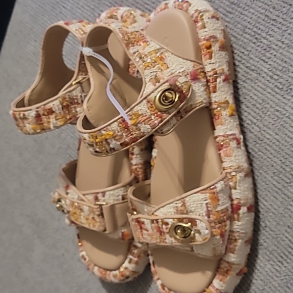 COACH Women's PEYTON STRAP SANDALS - Picture 9 of 12
